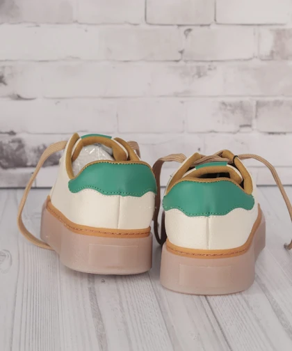 ونس ساده شکلاتی و سبز 3521