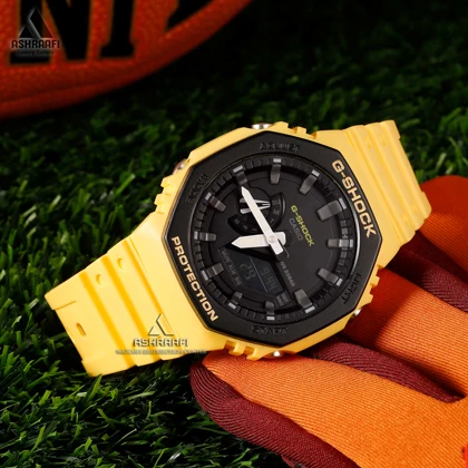 ساعت جی شاک زرد G-shock GA-2100