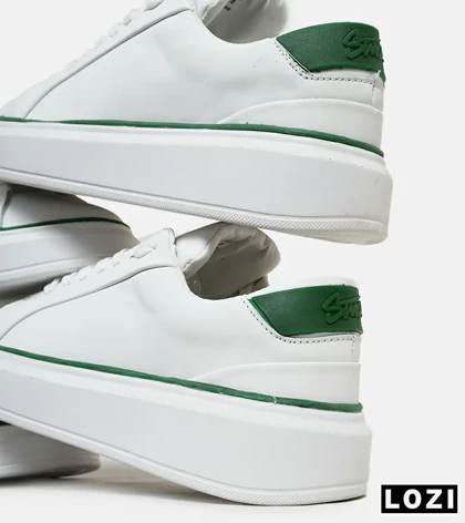 کفش اسنیکرزمردانه سفید سبز PULL & BEAR