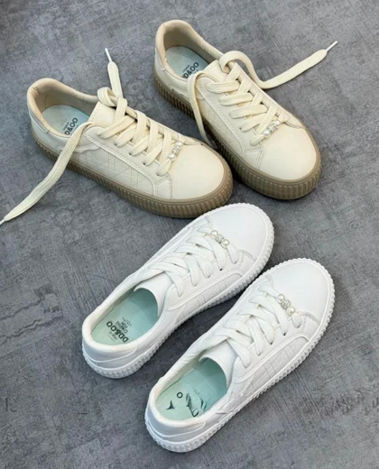 کتانی زنانه مدل ونس مرواریدی (برند نونا)