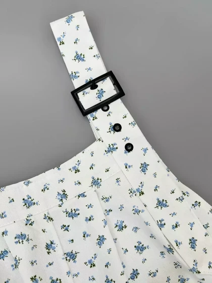 سرهمی کتان گل ریز کد 5364