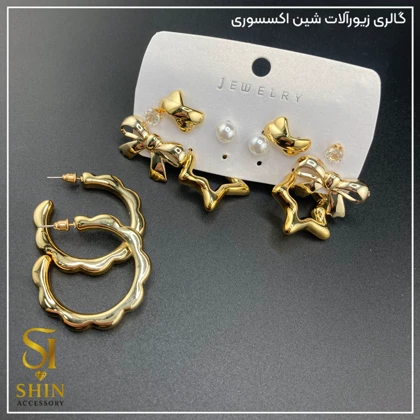 پک گوشواره شش تایی زنانه کدpgz06