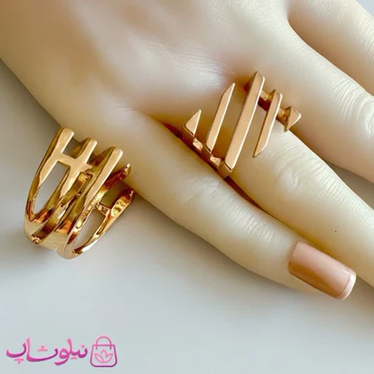 انگشتر زنانه ژوپینگ مدل مربعی و درشت کد 1998