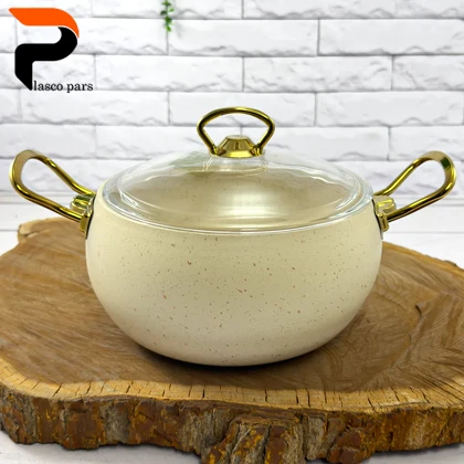 قابلمه 24 خمره ای درب پیرکس کرمی هاناتک