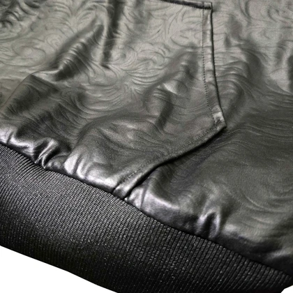 ست ورزشی هودی و شلوارک چرمی کلاهدار پولار (لوگو صلیب) بوفالو 33