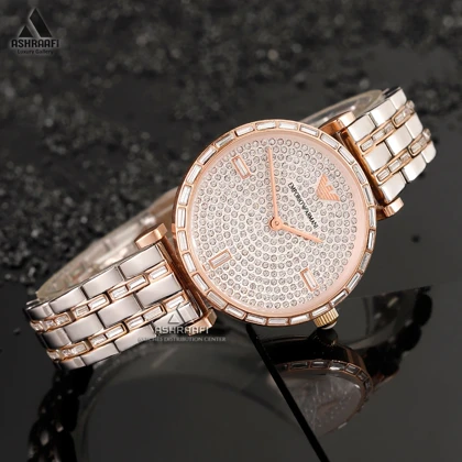 ساعت نگین‌دار امپریو آرمانی Emporio Armani AR1926-SRG