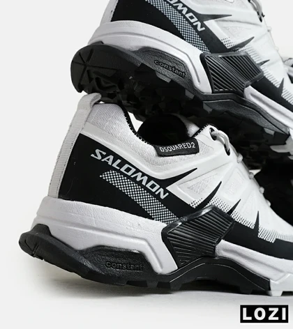 کفش کتانی مردانه و زنانه سفید مشکی Salomon speed cross v03