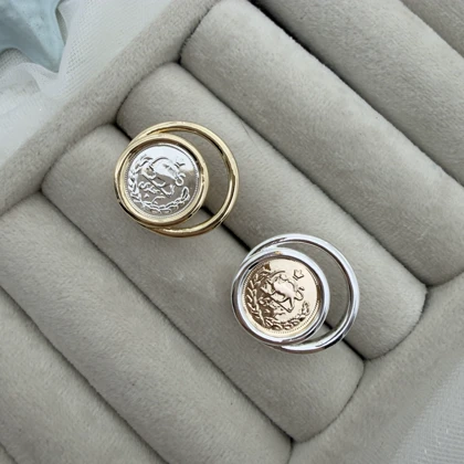 انگشتر سکه قدیمی نیم