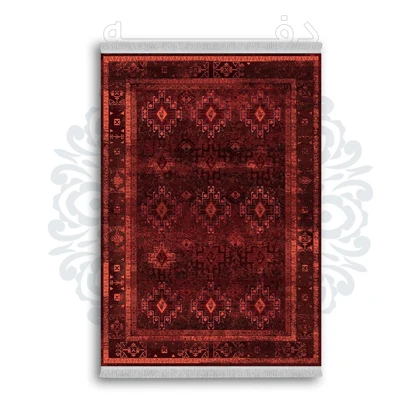 *جدید* فرشینه از جنس پارچه شانل مخمل ترک طرح فانتزی برند دفه کد 1059