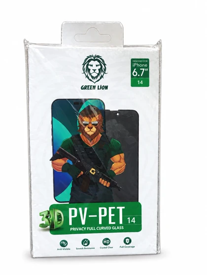 گلس iphone14 گرین لاین مدل Pv-Pet
