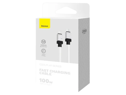 کابل سوپر فست شارژ تایپ سی به تایپ سی 100 وات یک متری بیسوس Baseus CoolPlay Series Fast Charging Cable Type-C - Type-C