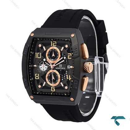 ساعت ناوی فورس NF8052 مردانه سه موتوره مشکی NaviForce-6996-G