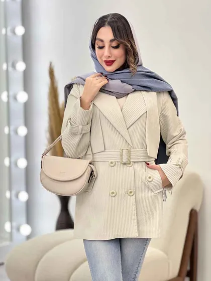 بارانی چهاردکمه پشت ژیله