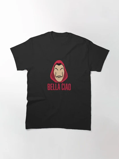 تیشرت کلاسیک سرقت پول | Money Heist Bella Ciao کد 244120