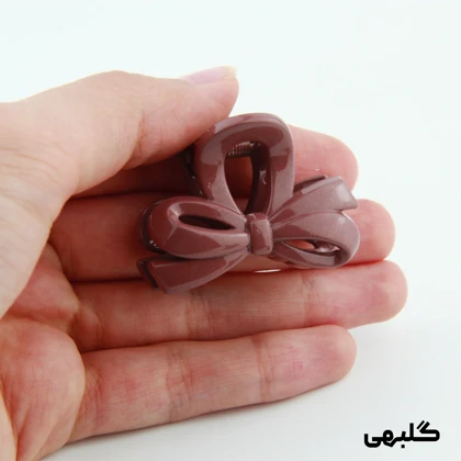 کلیپس دخترانه مدل پاپیون کوچک دو رنگ