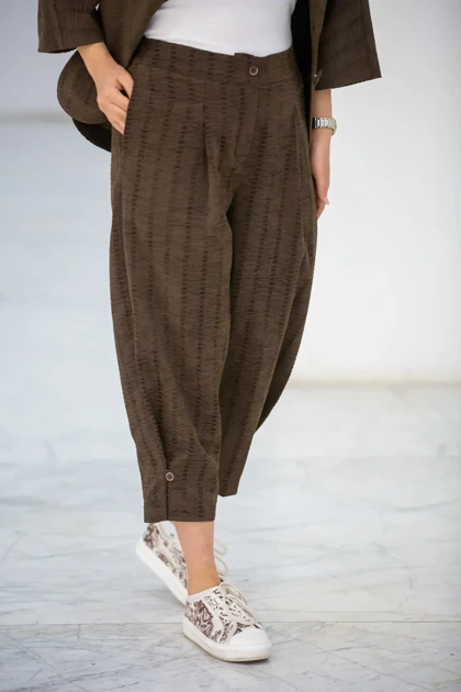 شلوار زنانه شنل مچ دکمه