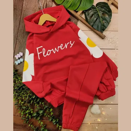 هودی شلوار دخترانه مدل Flower
