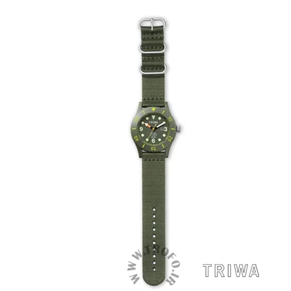 ساعت مچی عقربه ای زنانه مردانه تریوا (TRIWA) مدل SUB Ocean Plastic Turtle seaweed