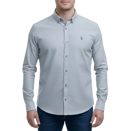 پیراهن آستین بلند ساده مردانه مدل 61029145