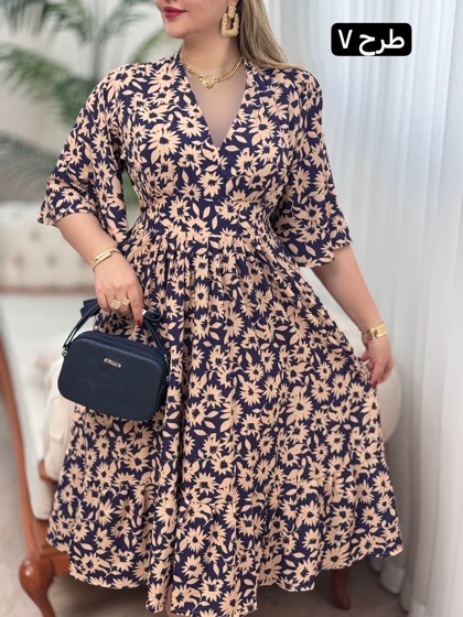 پیراهن فلور نرگس کد 1714