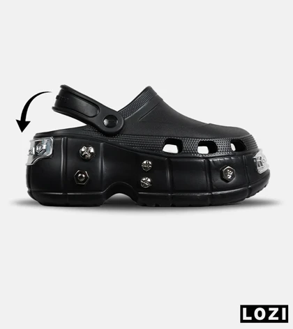 صندل مردانه مشکی BALENCIAGA crocs