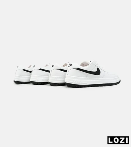 کفش کتانی مردانه و زنانه سفید مشکی نایک NIKE AIR FORCE مدل 2188
