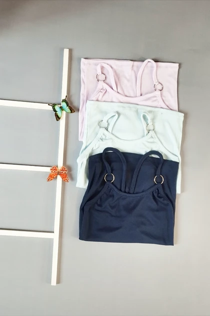 تاپ سگک دار پشت ضربدری زنانه کد 4030132