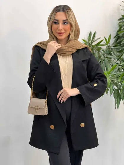 مانتو جلو باز جیب نما