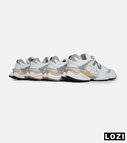 کفش کتانی مردانه سفید طوسی NEW BALANCE 9060
