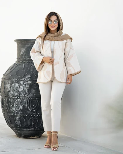 کت کنف پروانه آستین کلوش