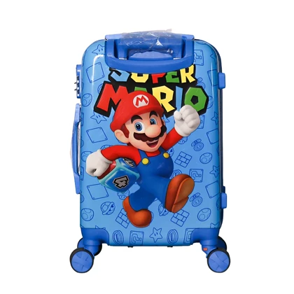 چمدان بچگانه خارجی مدل F-Super Mario سایز 20 اینچ