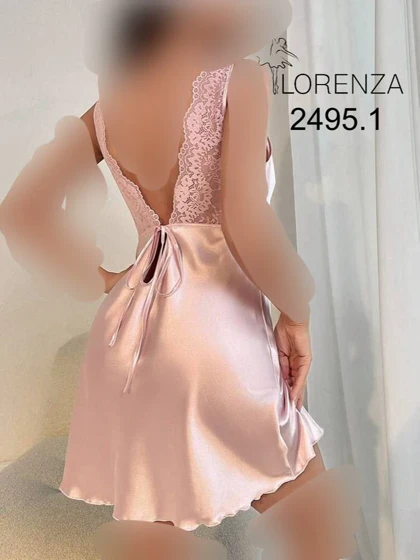 لباس خواب صورتی ساتن کد 105212