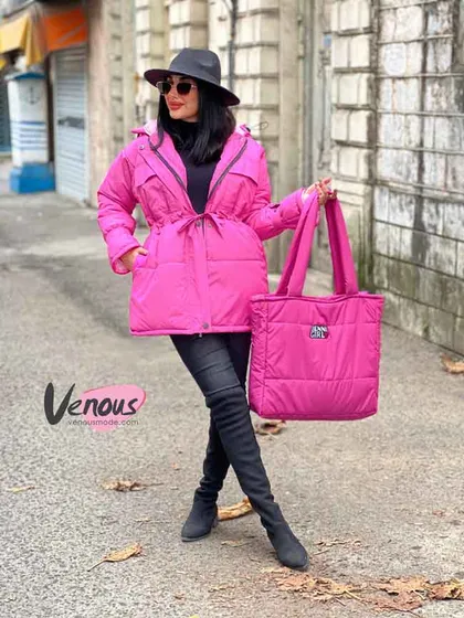 کاپشن کمرگت کیف دار