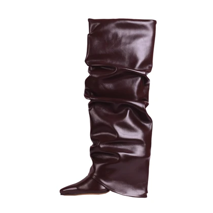 بوت بلند زنانه مدل شلواری چروک_کد 2247