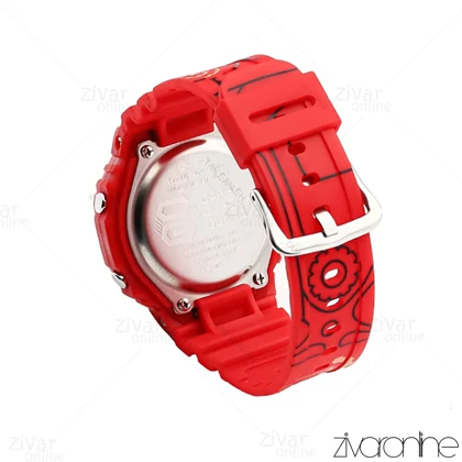 ساعت جی شاک GA2100 مردانه چند موتوره قرمز طرح دار 105899