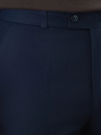 شلوار کتان سرمه ای کد p292