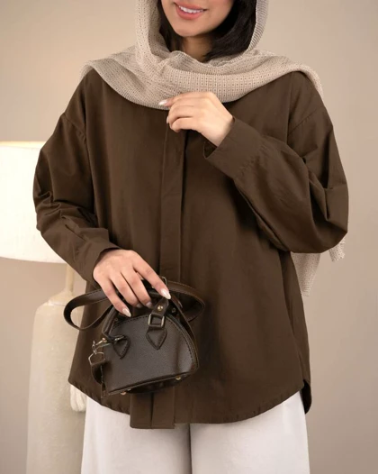 شومیز لینن پنبه پارمین کد 28950