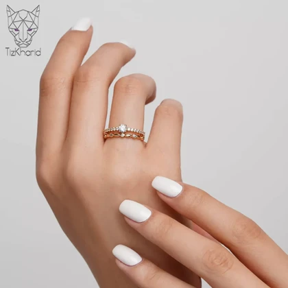 انگشتر ژوپینگ دولاین ستاره طلایی