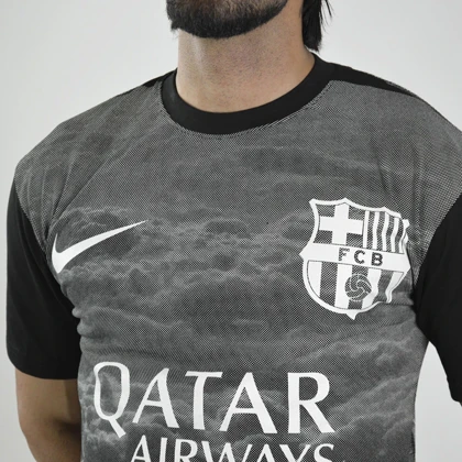 تیشرت فوتبالی بارسلونا مدل Nike-ZRA-4D0673 مشکی