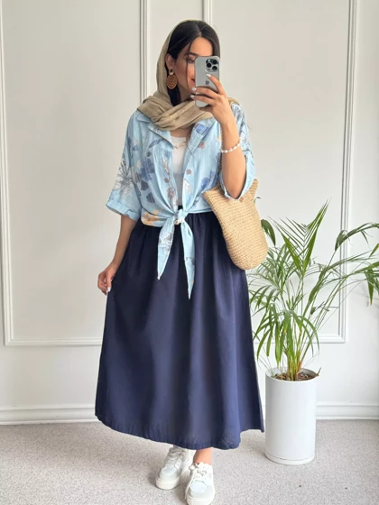 شومیز گره‌ای گندم