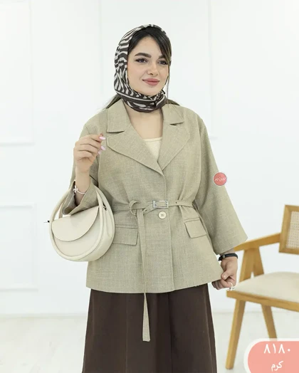 کت کمربندپانچی 8180