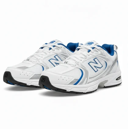 کفش کتانی اقتصادی نیوبالانس 530 نقره ای آبی کد 294950