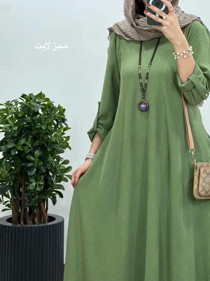 پیراهن مانتویی بلند دلفان 2