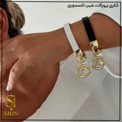 دستبند چرمی زنانه کد dzch01