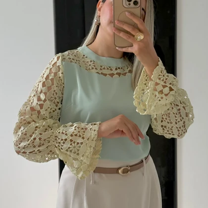 شومیز مجلسی زنانه مدل رونیسا🔺( ایراد دار)🔺