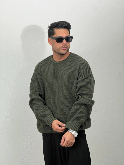 بافت باکسی یقه گرد