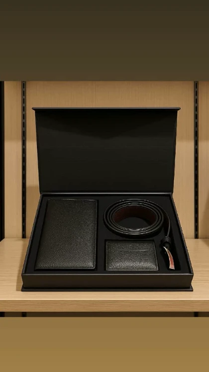 ست چرم طبیعی مردانه