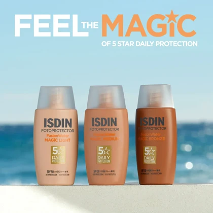 ضد آفتاب رنگی ایزدین فیوژن واتر مجیک مدیوم