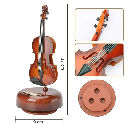 جعبه موزیکال چرخشی مدل ویالون کوکی