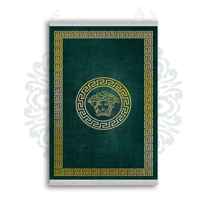 *جدید* فرشینه از جنس پارچه شانل مخمل ترک طرح فانتزی برند دفه کد 1122